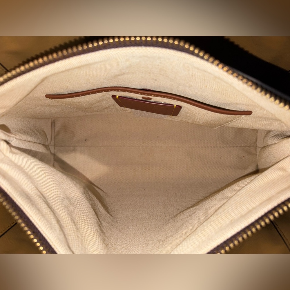 Coach Leather Tote Bag Brown with Gold Hardware - Picture 3 of 13